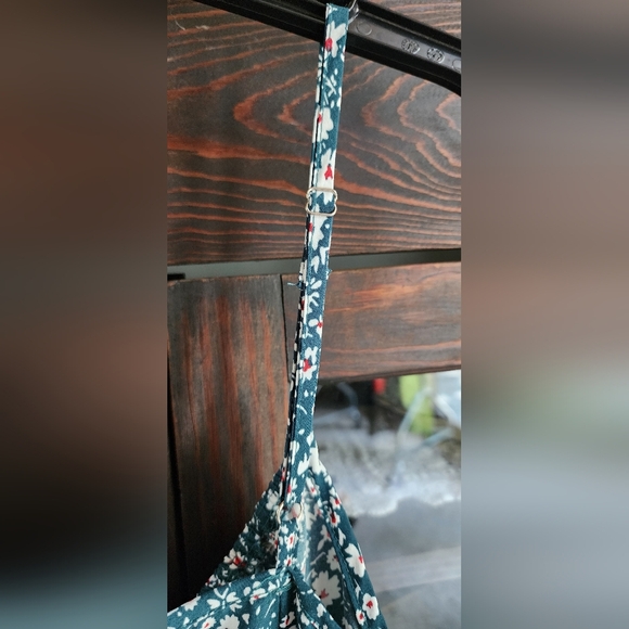 SHEIN Floral Spaghetti Strap Dress - Black and White - Picture 4 of 5